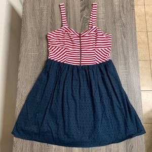 Xhileration red white and blue dress